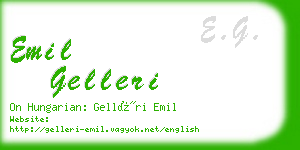 emil gelleri business card